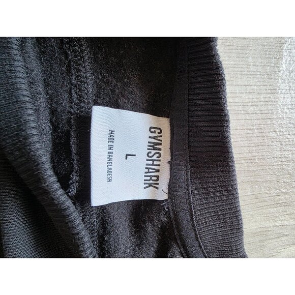 Gymshark Crest Mens Black Crewneck Sweatshirt Size L - Picture 5 of 7